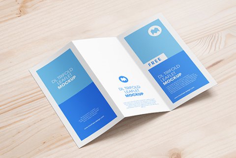 Free Square Trifold Leaflet Mockup Mockups Design