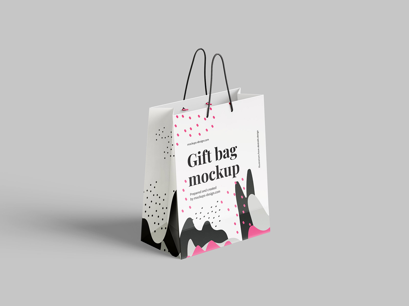 Paper Gift Bag Mockup Mockups Design