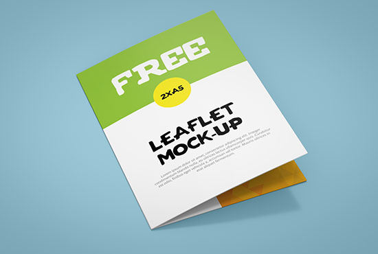 Leaflet mockup / A5 / Bi-Fold