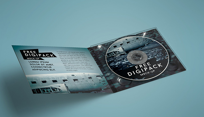 Free digipack mockup