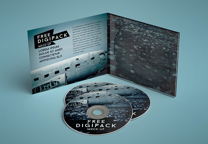 Free digipack mockup