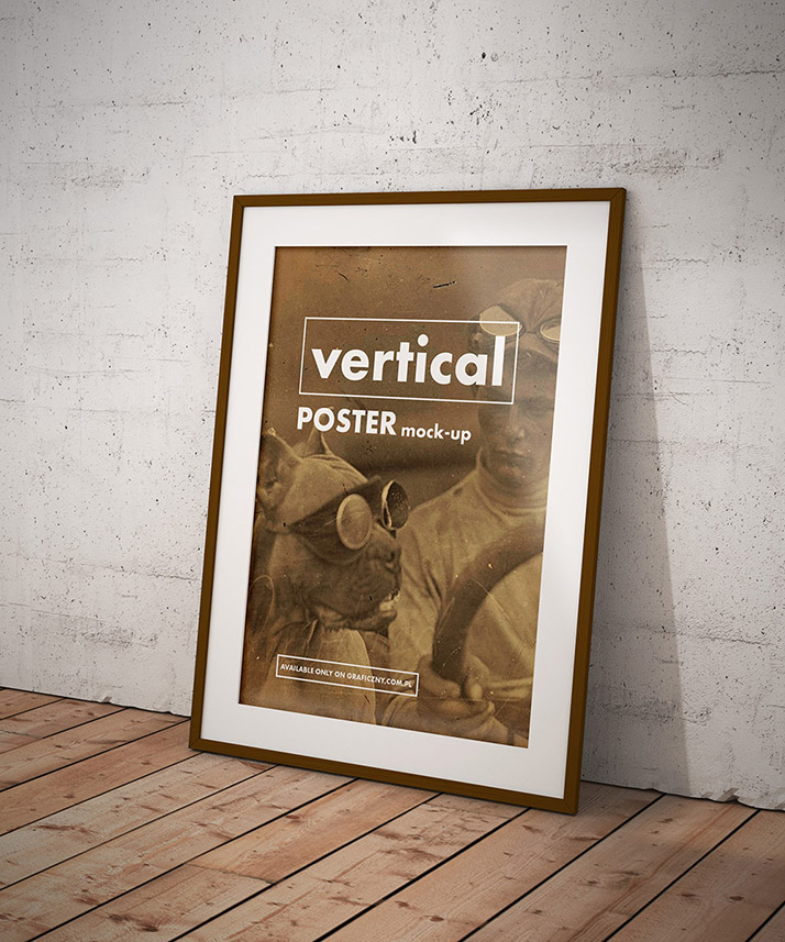 Vintage posters frame mockup