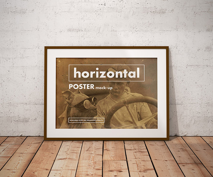 Vintage posters frame mockup