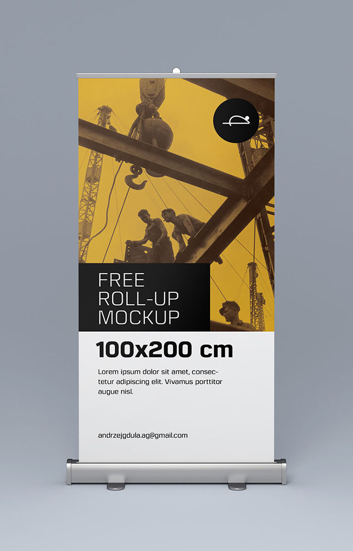 Free roll up mockup Mockups Design Free Premium Mockups