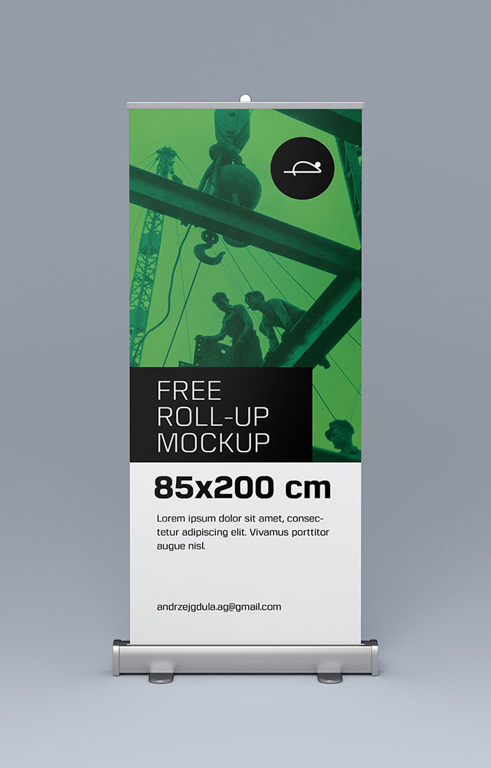 Free roll-up mockup