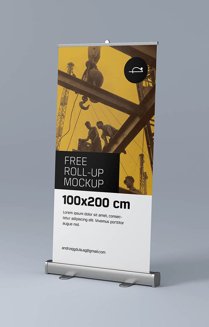 Free Rollup Mockup (PSD)