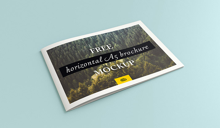 Free landscape brochure mockup