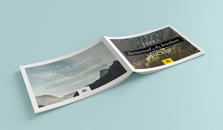 Free landscape brochure mockup