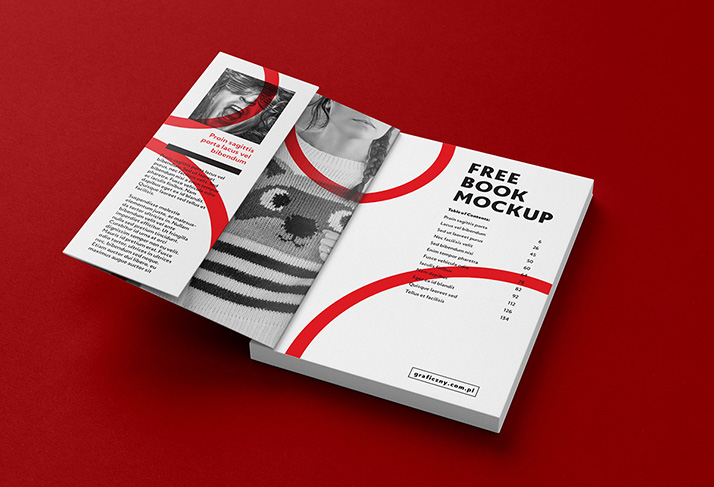 Download Book, brochure mock-up - Mockups Design | Free Premium Mockups Free Mockups