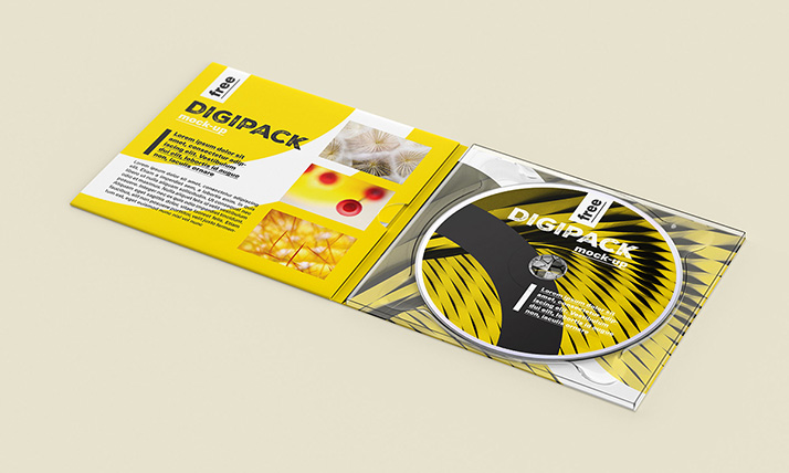 Free digipack mockup