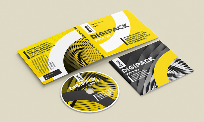 Free digipack mockup