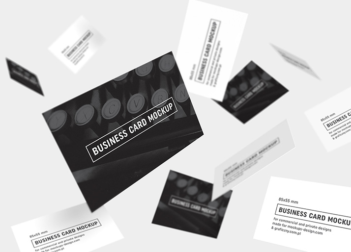 Download Business Cards Mockup 85x55 Mm Mockups Design