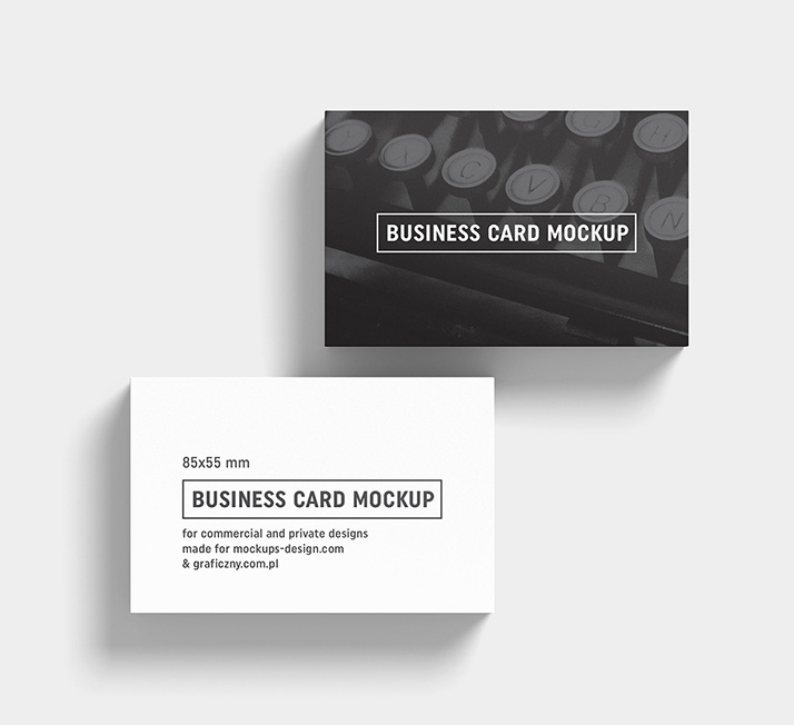 Download Business Cards Mockup 85x55 Mm Mockups Design Free Premium Mockups