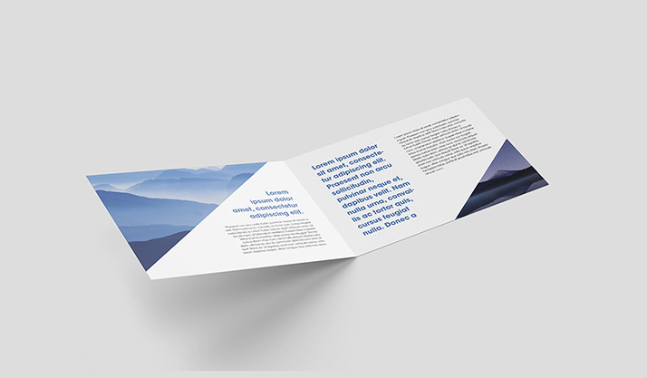 Download Horizontal Bi Fold Leaflet Mockup Mockups Design