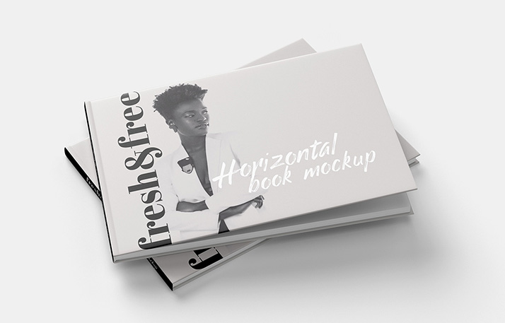 Download Free Landscape Book Mockup Mockups Design Free Premium Mockups