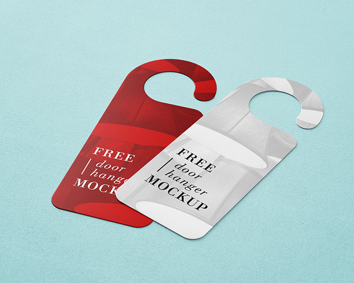 Free door hanger mockup - Mockups Design | Free Premium Mockups