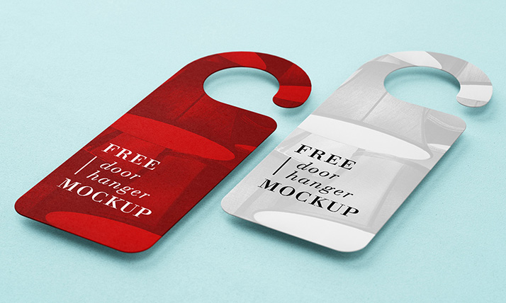 Download Free door hanger mockup - Mockups Design | Free Premium Mockups