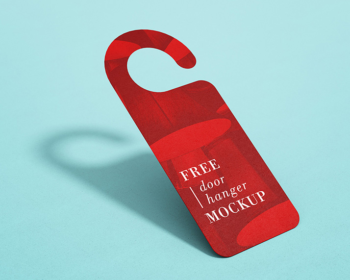 Download Free Door Hanger Mockup Mockups Design Free Premium Mockups