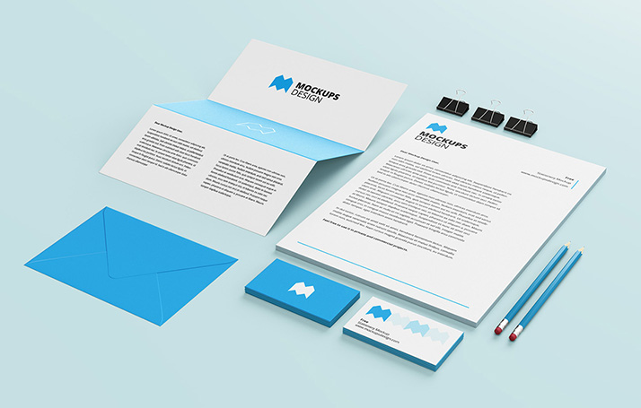 Download Free Stationery Mockup Mockups Design