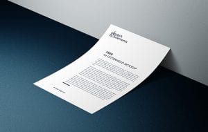 Dark Elements / A4 Letterhead Mockup - Mockups Design