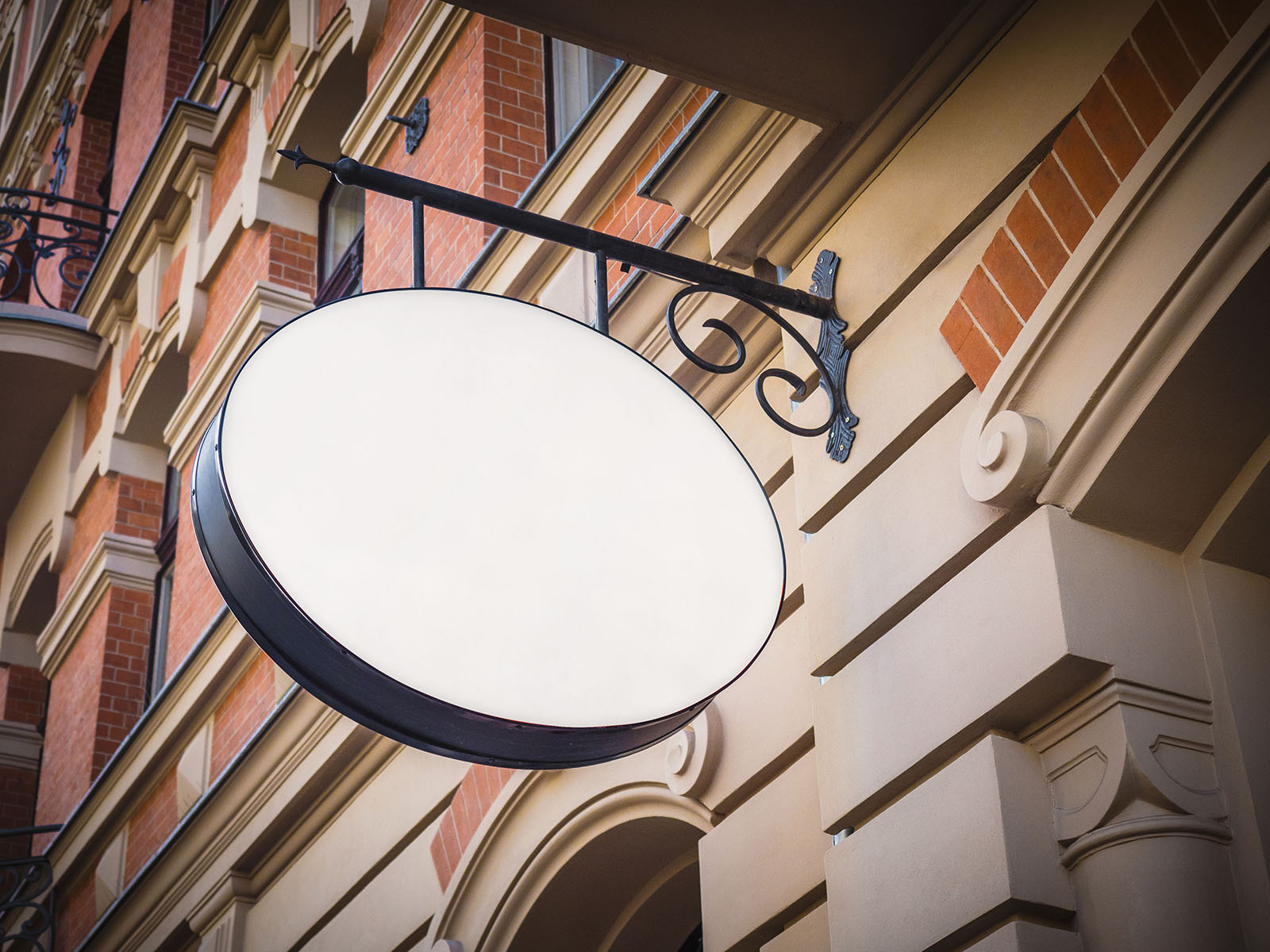 Free shop sign mockup