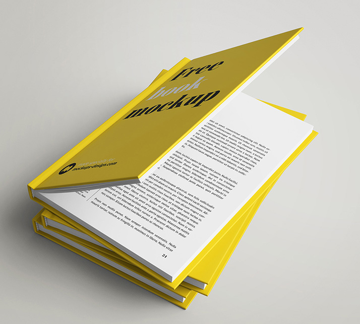 Free book mockup