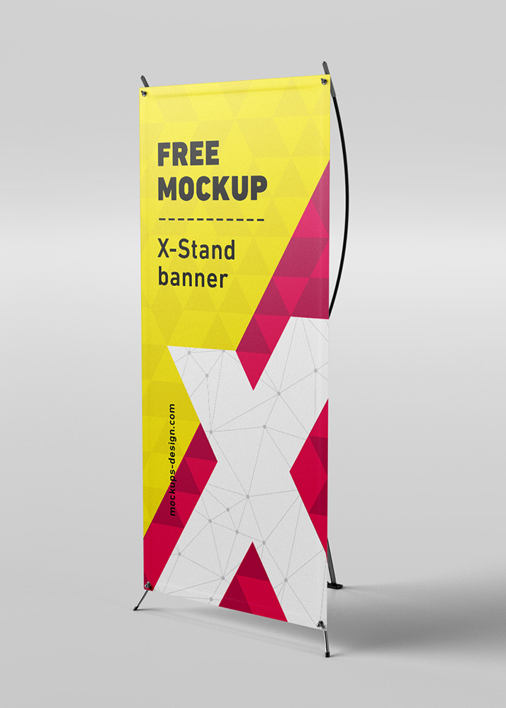 Download Free X-Stand Banners Mockup - Mockups Design | Free Premium Mockups