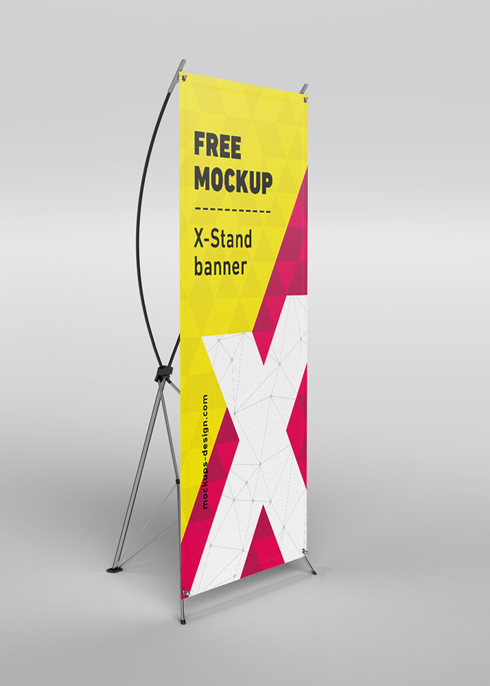 Free X-Stand Banners Mockup - Mockups Design