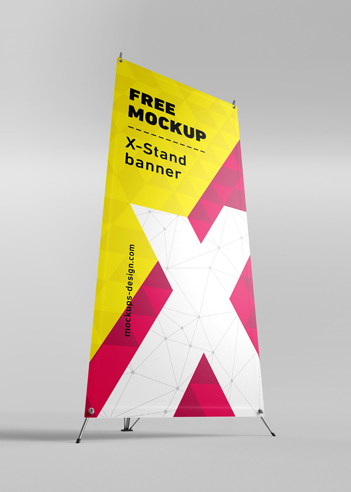 Free X-Stand Banner mockup