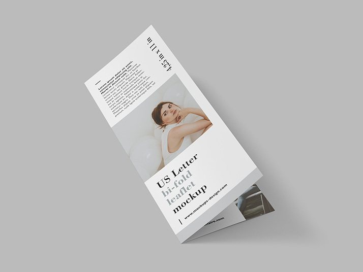 Free US letter bi-fold leaflet - Mockups Design | Free ...