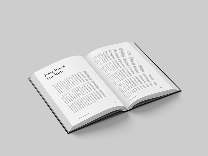 Free book mockup