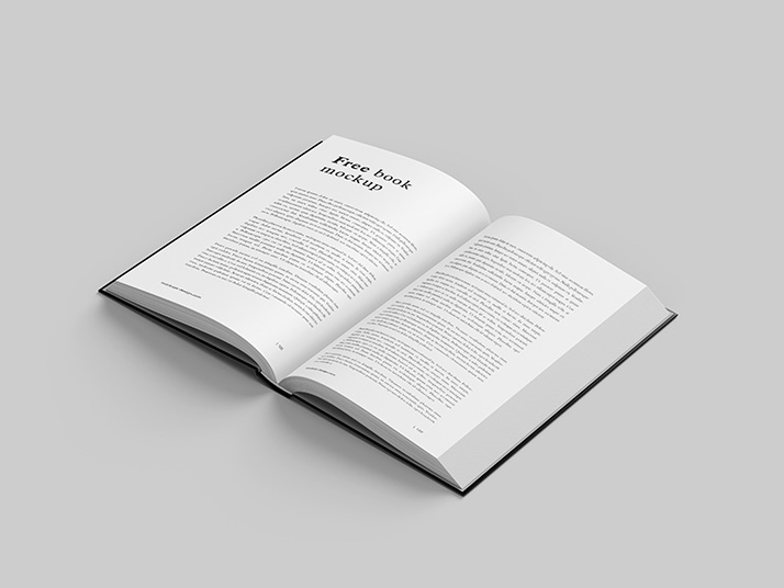 Free book mockup