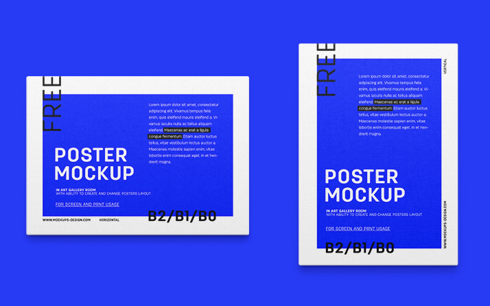 Download Free art gallery mockup - Mockups Design | Free Premium ...