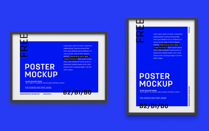 Download Free Art Gallery Mockup Mockups Design