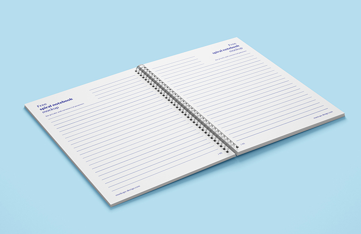 Download Free spiral notebook mockup - Mockups Design | Free Premium Mockups