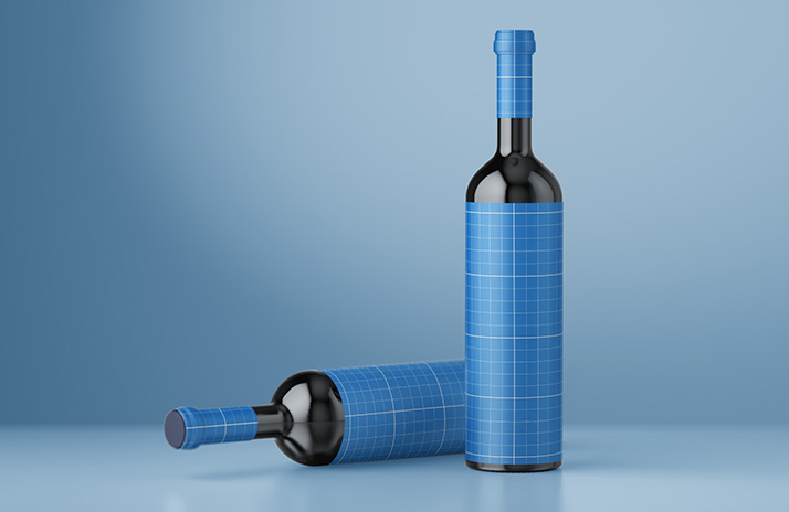 Free wine mockup