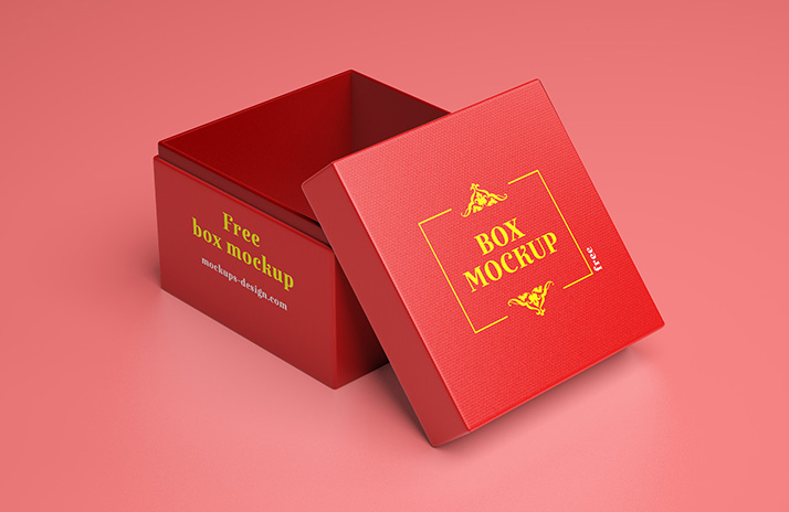 Download Free Gift Box Mockup Mockups Design