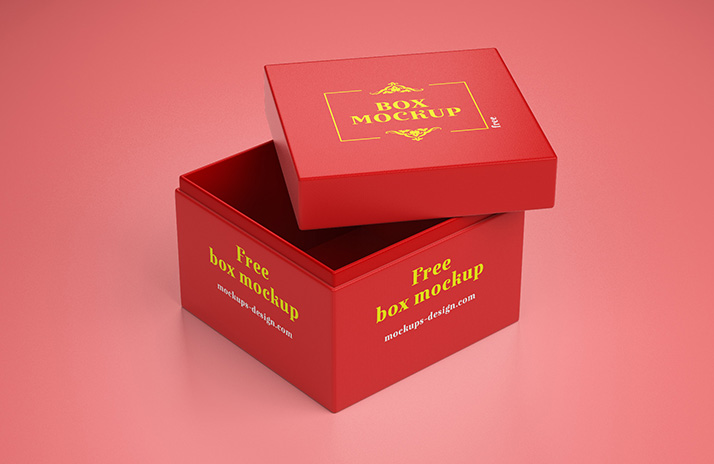 Gift box deals mockup psd