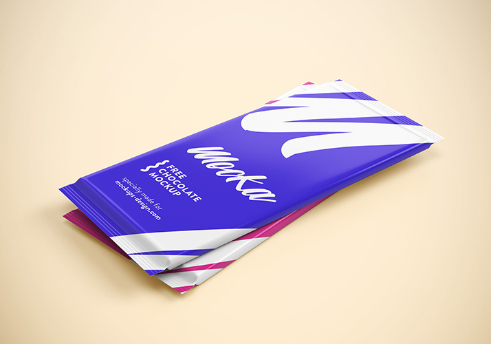 Free chocolate mockup