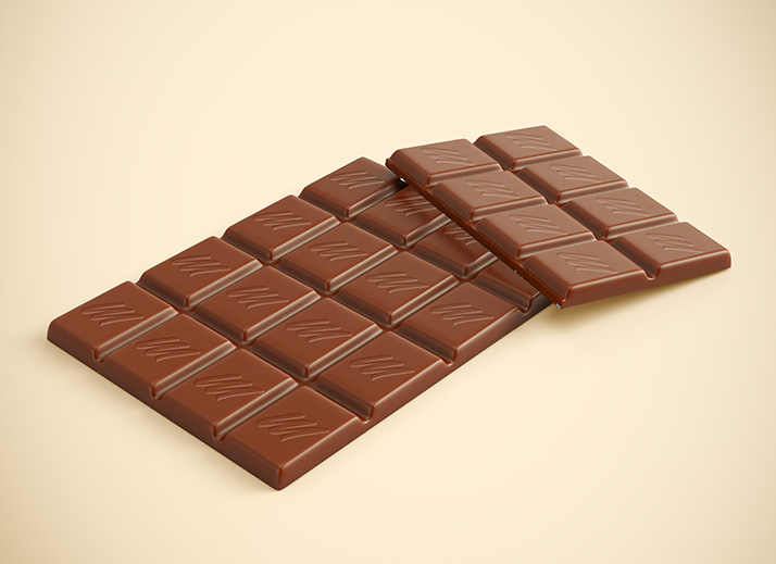 Free chocolate mockup