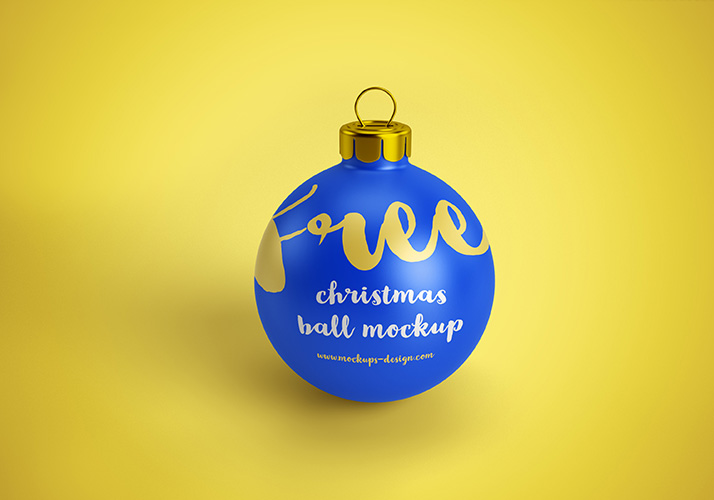 Free christmas ball mockups