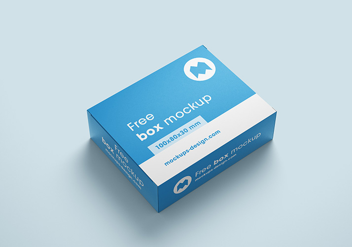 Download Free box mockups / 100x80x30 mm - Mockups Design | Free Premium Mockups