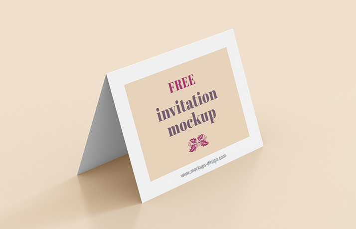 Free invitation mockup