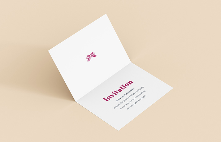 Free invitation mockup