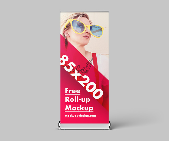 Free roll-up mockup