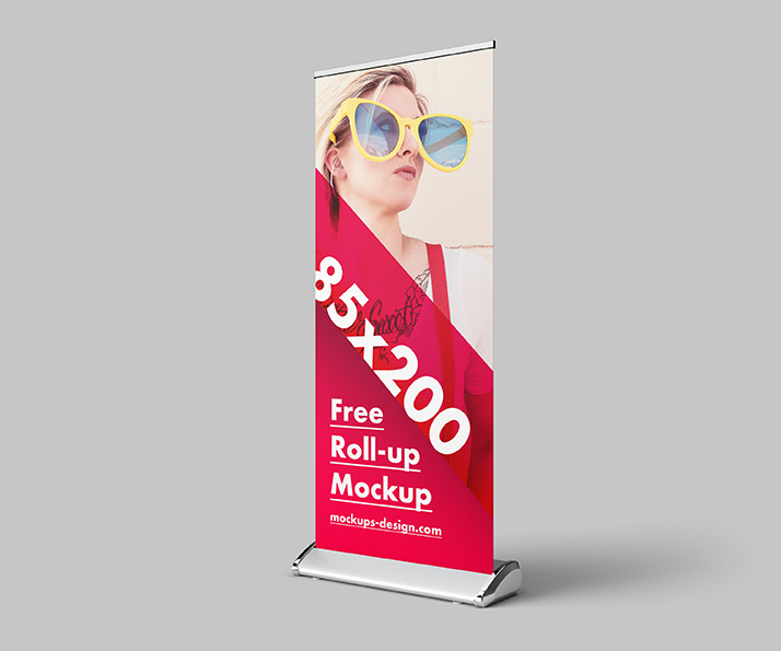 Free roll-up mockup