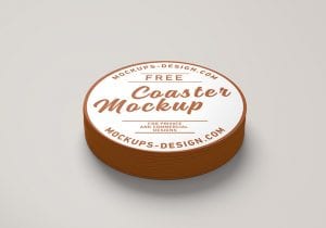 Download Free round coaster mockup - Mockups Design | Free Premium ...