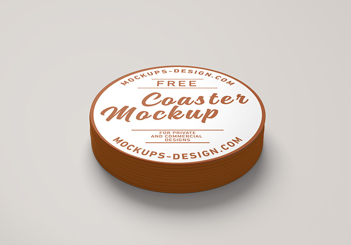 Download Free Round Coaster Mockup Mockups Design Free Premium Mockups