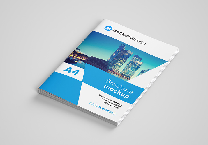 Download Free A4 Brochure Mockup Mockups Design