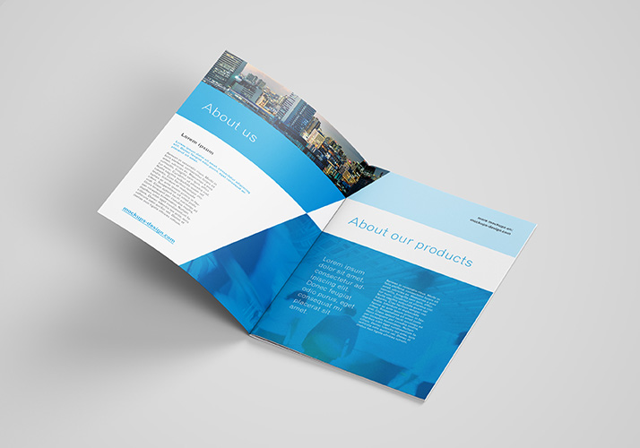 Free A4 brochure mockup